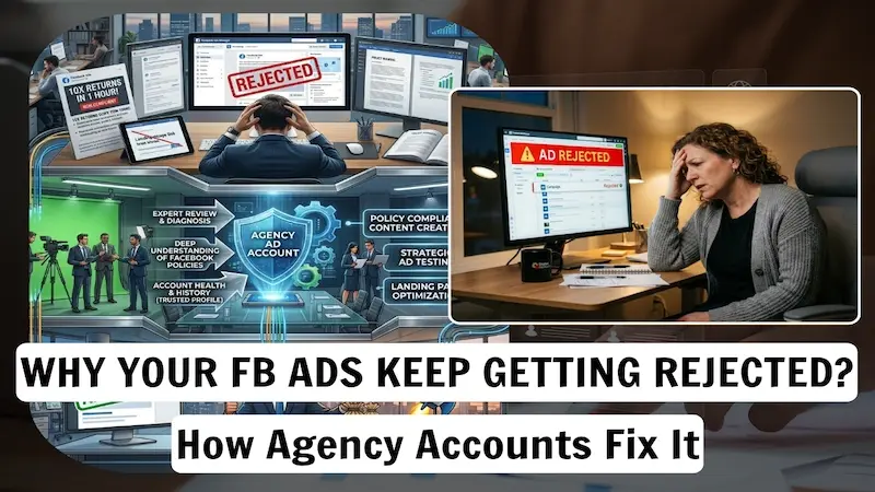 Why Your Facebook Ads Get Rejected - And How Agency Accounts Fix It